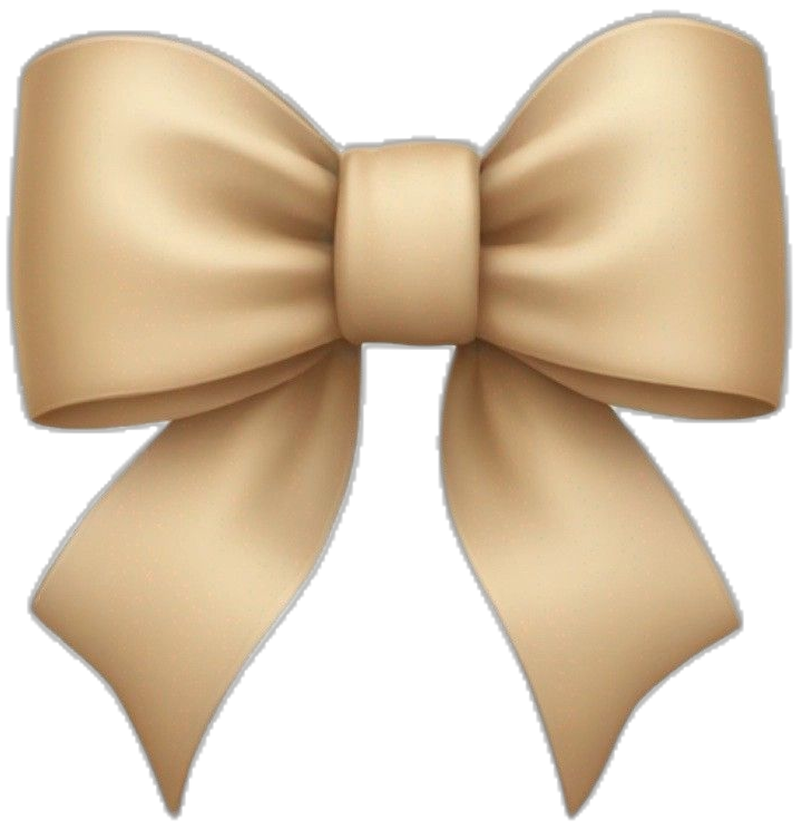 Beige Bow