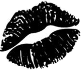 Black Lip Print