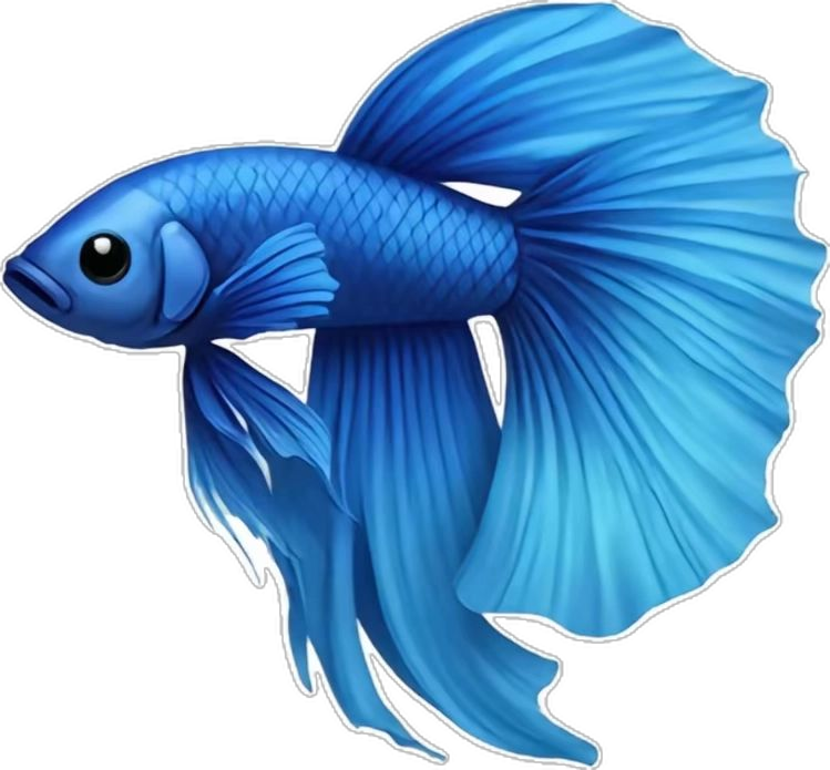 Blue Betta Fish