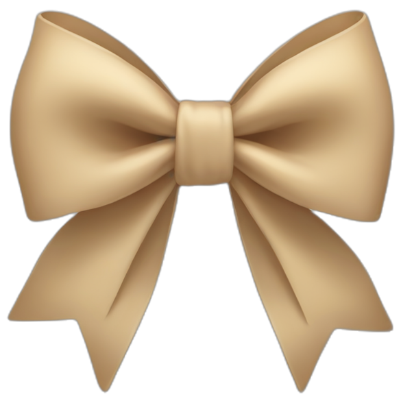 Beige Bow