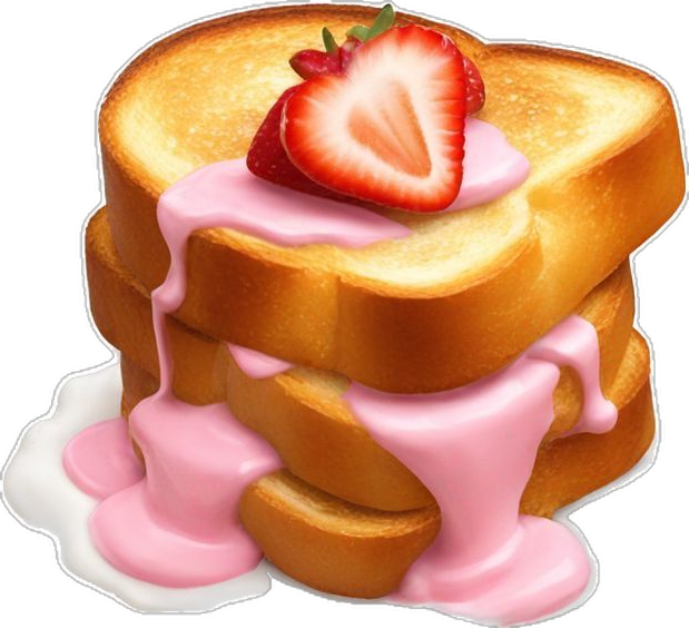 Bread Pink Strawberry Jam
