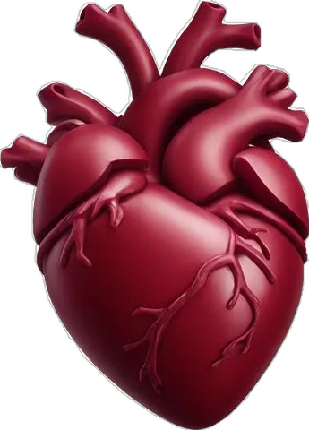Red Anatomical Heart