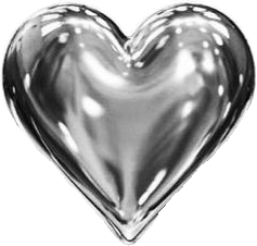 Silver Balloon Heart