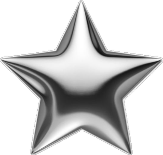Silver Balloon Star