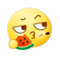 Eating Melon Crowd emoji