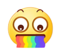Rainbow Vomit emoji