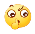 Shush emoji