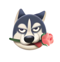 Silly Husky emoji